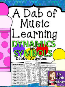 Dabber Activities - Dynamics and Symbols