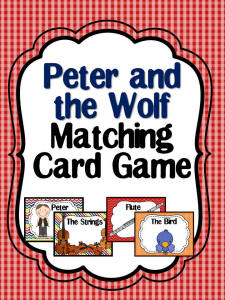 Peter and the Wolf Matching Card Game